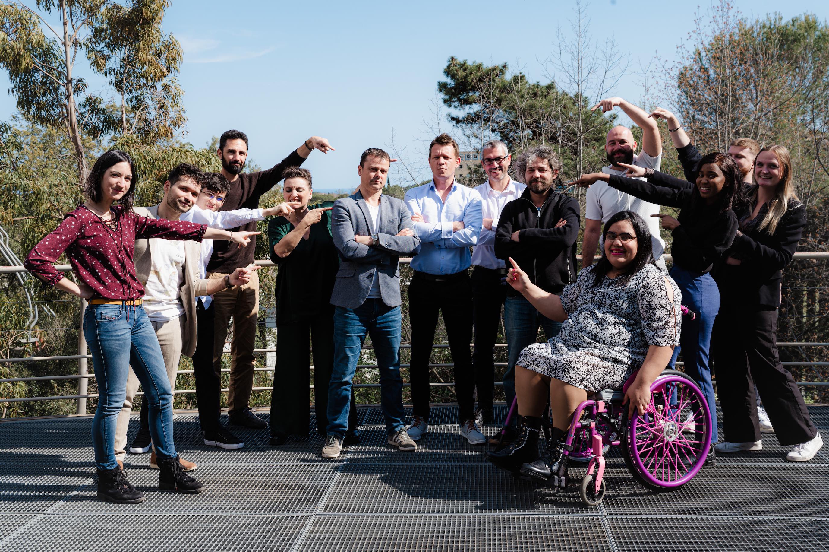 The ECASTE team gathered in Sophia-Antipolis