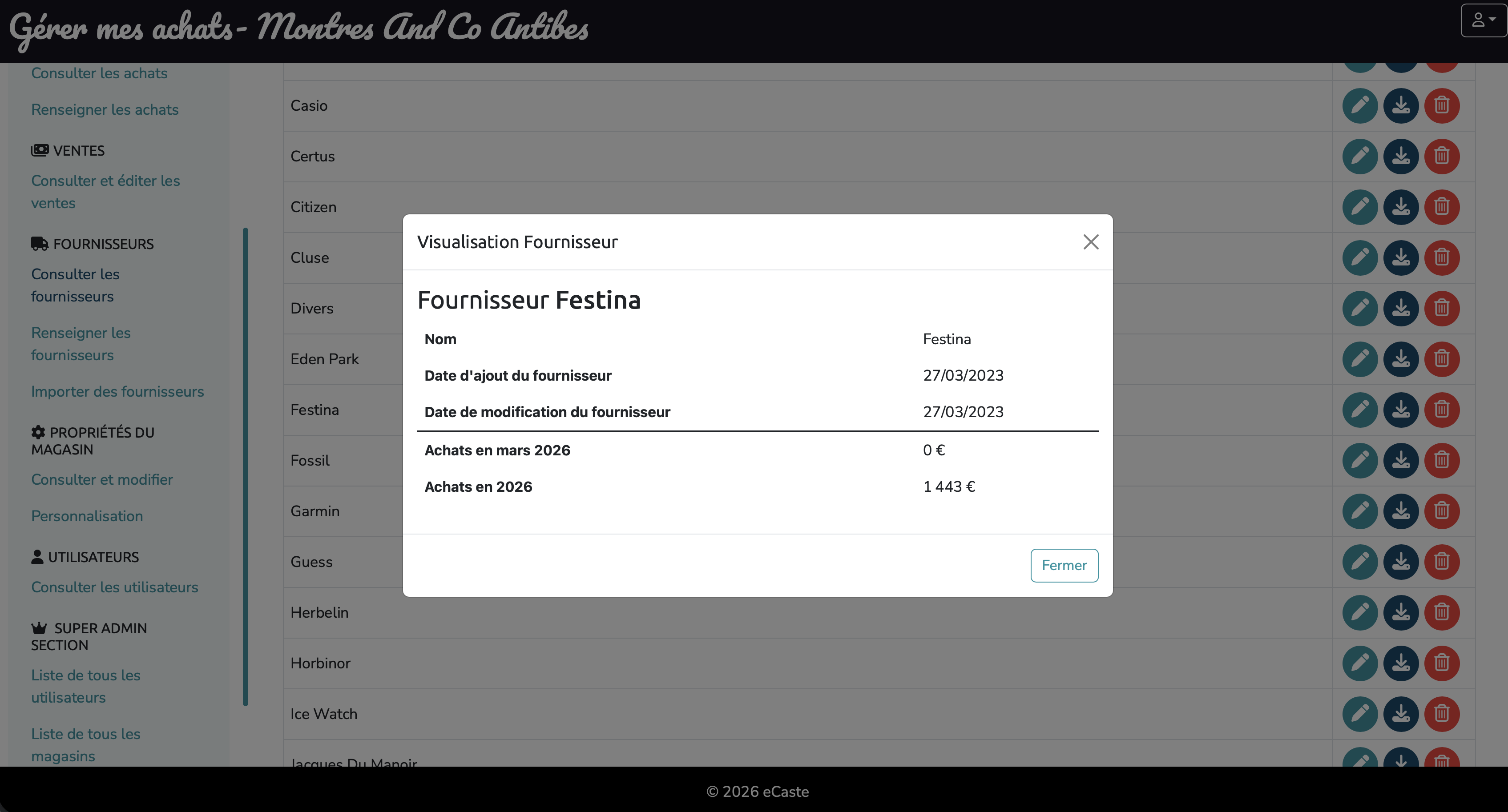Gerer Mes Achats screenshot 5